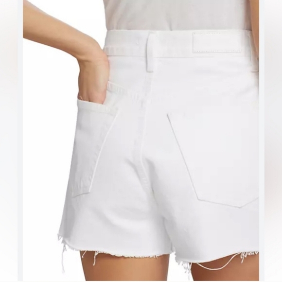 RE/DONE Originals Cutoff Ultra High Rise White Denim The Short Jean Shorts 28 - Picture 13 of 14